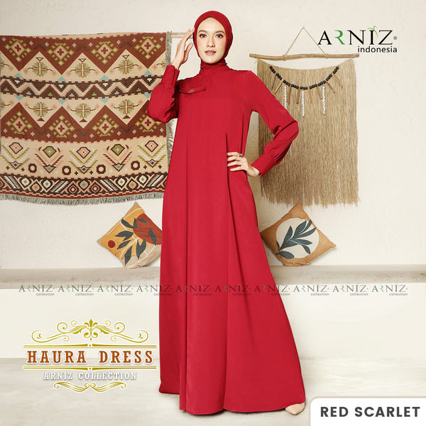 HAURA DRESS - RED SCARLET