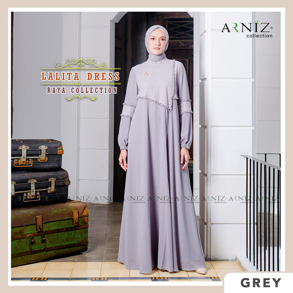 LALITA DRESS - GREY