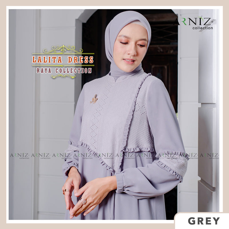 LALITA DRESS - GREY