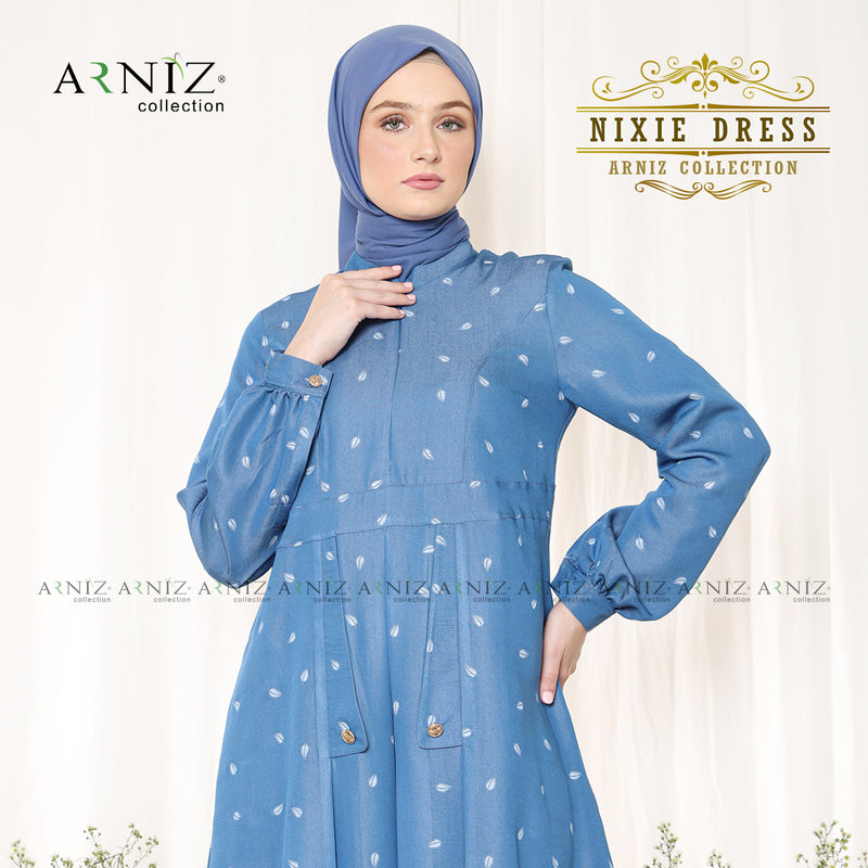 NIXIE DRESS - ELECTRIC BLUE